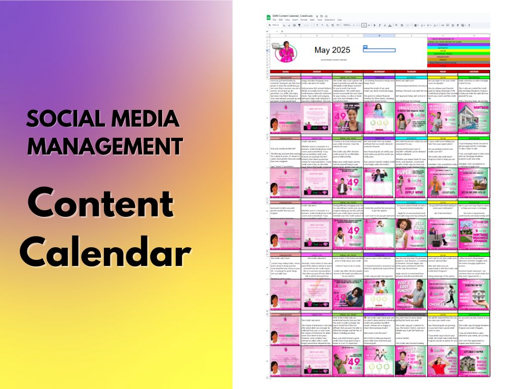 Social Media Content Calendar